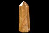 Polished, Orange Calcite Obelisk - Madagascar #108465-1
